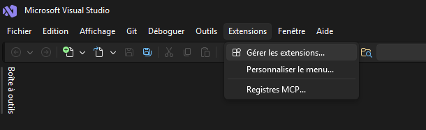 Visual Studio Menu Extensions