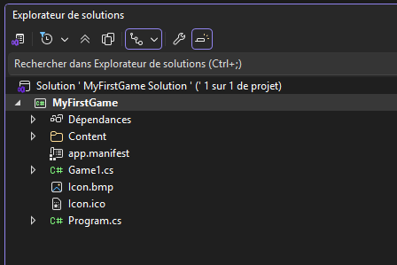 Visual Studio MonoGame Solution Architecture